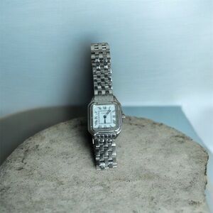 Cartier Silver Square Face Watch